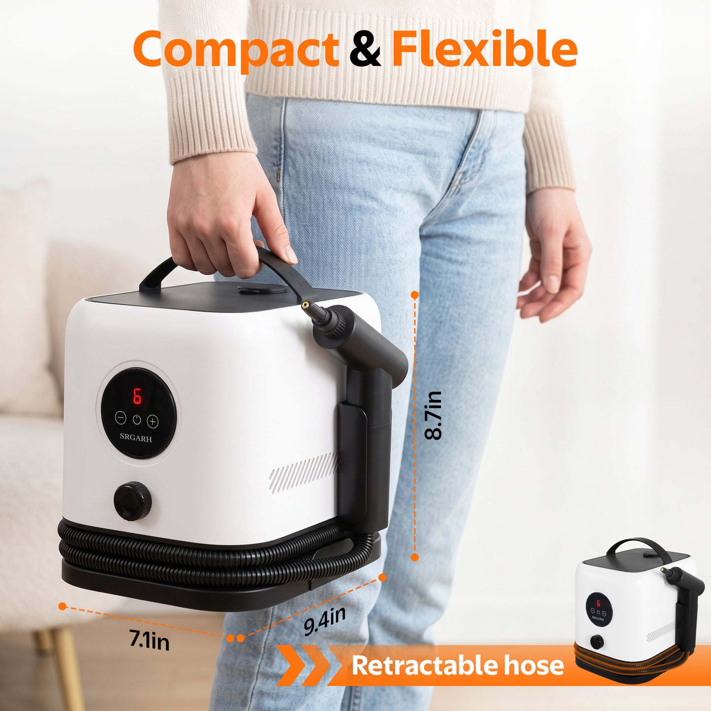SRGARH® Version 3.0 Handheld Steam Cleaner