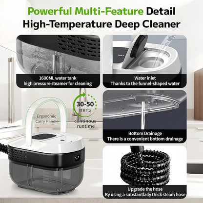SRGARH Pressurized Handheld Steam Cleaner