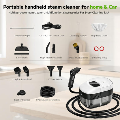SRGARH Pressurized Handheld Steam Cleaner