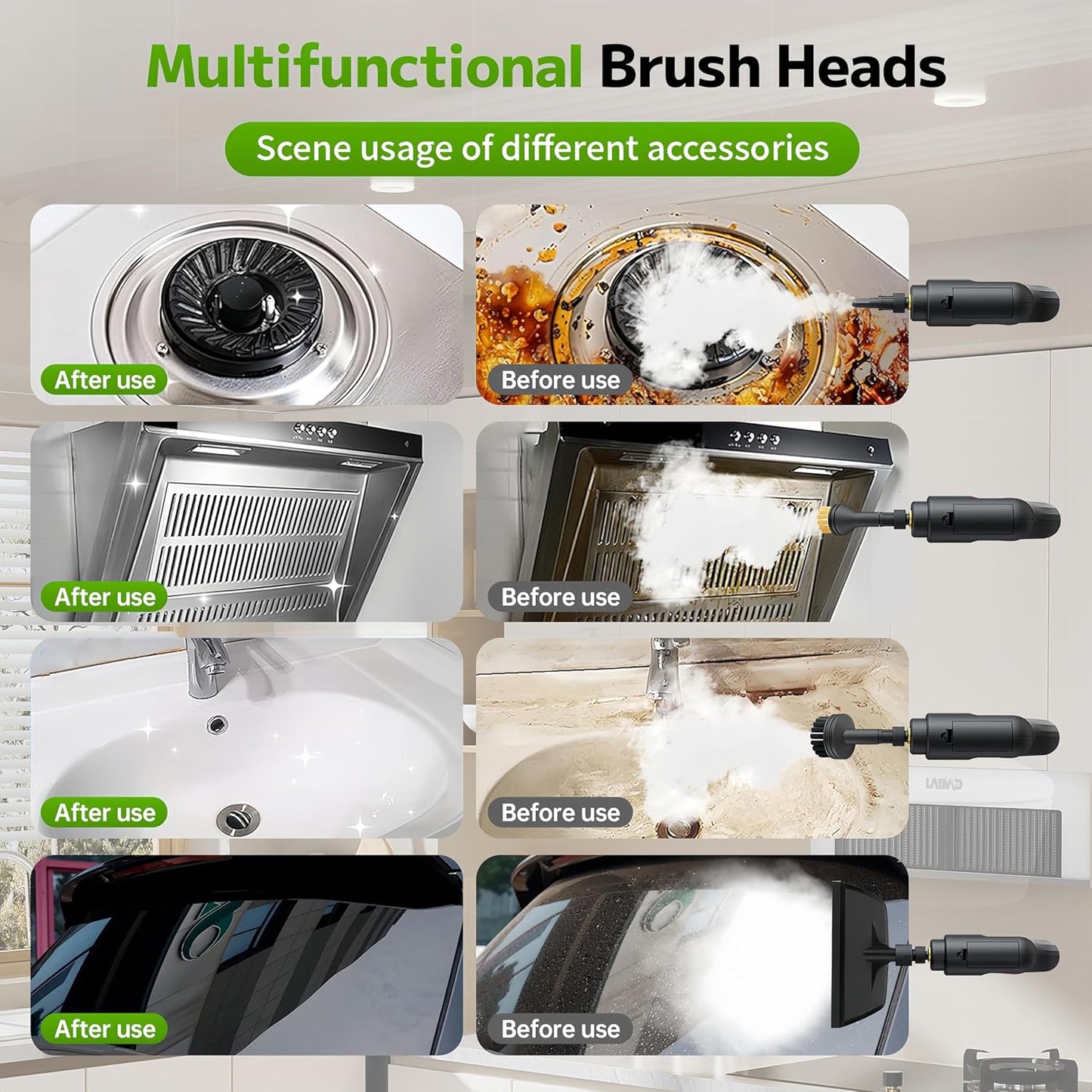 SRGARH Pressurized Handheld Steam Cleaner