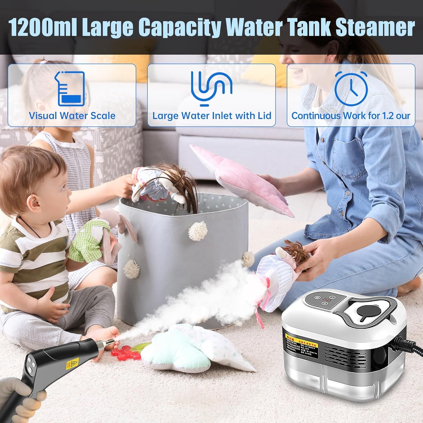 SRGARH Powerful 2500W Handheld Steam Cleaner